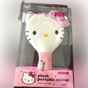 Hello kitty plush portable mirror